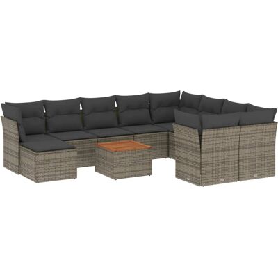 VidaXL Gartenmöbel-Set - Langlebiges Poly-Rattan, Wasserdichte Stauraumtaschen, Modulares Design VidaXL Gartenmöbel-Set - Langlebiges Poly-Rattan, Wasserdichte Stauraumtaschen, Modulares Design