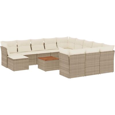 VidaXL Gartenmöbel-Set - Beige, Modular, UV-beständig VidaXL Gartenmöbel-Set - Beige, Modular, UV-beständig