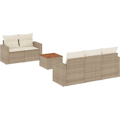 VidaXL Gartenmöbel-Set - Beige, Modular, UV-beständig VidaXL Gartenmöbel-Set - Beige, Modular, UV-beständig