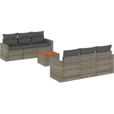 vidaXL Gartenmöbel-Set - Grau, Modular, UV-beständig vidaXL Gartenmöbel-Set - Grau, Modular, UV-beständig