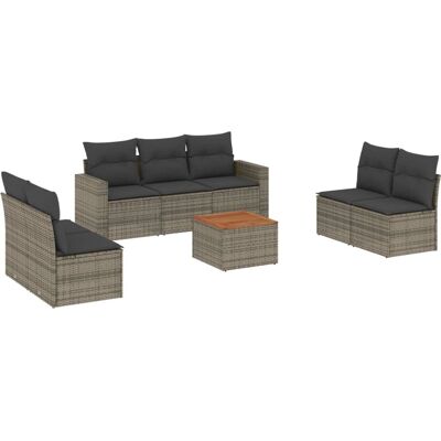 vidaXL Gartenmöbel-Set - Beige, Modular, UV-beständig vidaXL Gartenmöbel-Set - Beige, Modular, UV-beständig