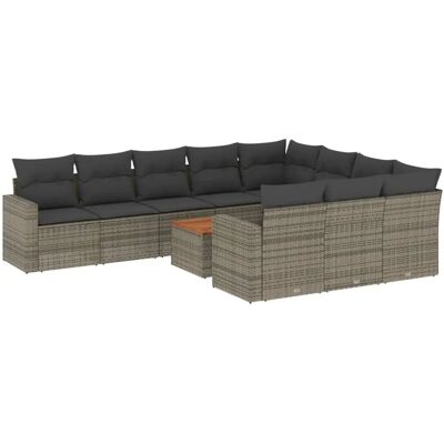 vidaXL Gartenmöbel-Set - Poly Rattan, Beige - Komfort im Freien vidaXL Gartenmöbel-Set - Poly Rattan, Beige - Komfort im Freien