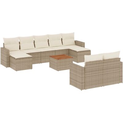 VidaXL Gartenset - Beigefarbene UV-beständige modulare Möbel VidaXL Gartenset - Beigefarbene UV-beständige modulare Möbel