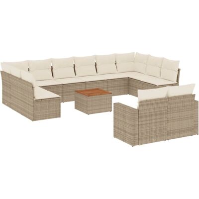 VidaXL Gartenmöbel Set - Beige, Modular, UV-beständig VidaXL Gartenmöbel Set - Beige, Modular, UV-beständig