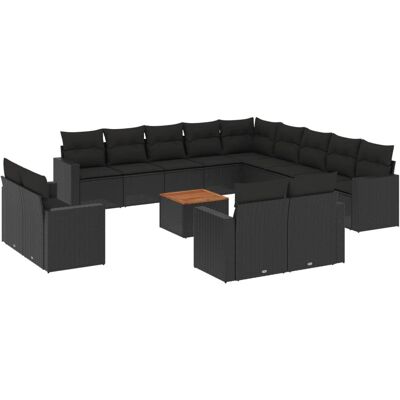 VidaXL Gartenset - Schwarz - Modular, Wetterfest, 110kg Tragkraft VidaXL Gartenset - Schwarz - Modular, Wetterfest, 110kg Tragkraft