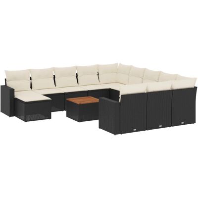 vidaXL Gartenset - Langlebig, Modular, Schwarz vidaXL Gartenset - Langlebig, Modular, Schwarz