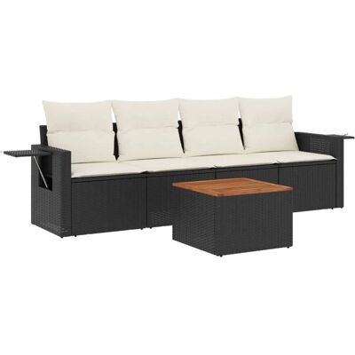 VidaXL Gartenmöbel-Set - Langlebiges Poly Rattan, inklusive wasserfester Stauraum VidaXL Gartenmöbel-Set - Langlebiges Poly Rattan, inklusive wasserfester Stauraum