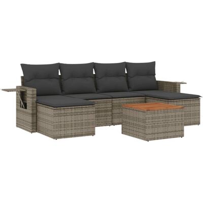 VidaXL 3257019 Outdoor-Möbelset - Grau VidaXL 3257019 Outdoor-Möbelset - Grau