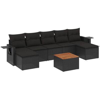 VidaXL Gartenmöbel-Set - Schwarz - Terrassen Lounge VidaXL Gartenmöbel-Set - Schwarz - Terrassen Lounge