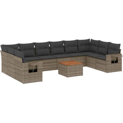 vidaXL Gartenmöbel-Set - Grau, Modular, Wasserdichte Staubsäcke vidaXL Gartenmöbel-Set - Grau, Modular, Wasserdichte Staubsäcke