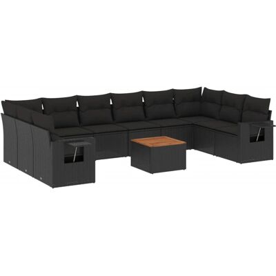vidaXL 11-tlg. Garten-Sofagarnitur - Modular, wetterfest, mit Stauraum vidaXL 11-tlg. Garten-Sofagarnitur - Modular, wetterfest, mit Stauraum