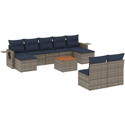 VidaXL Gartenset - Grau - Modulares Design - Wetterfest VidaXL Gartenset - Grau - Modulares Design - Wetterfest