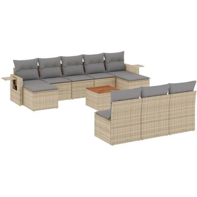 vidaXL Gartenmöbel-Set - Beige, Modular, Wetterfest vidaXL Gartenmöbel-Set - Beige, Modular, Wetterfest
