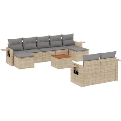 VidaXL Gartenmöbel-Set - Beige Modulares Sofa - Gartenmöbel VidaXL Gartenmöbel-Set - Beige Modulares Sofa - Gartenmöbel