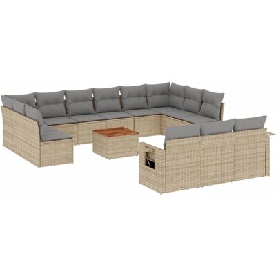 vidaXL Gartenmöbel-Set - Beige, Modular, UV-beständig vidaXL Gartenmöbel-Set - Beige, Modular, UV-beständig