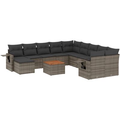 VidaXL Outdoor-Möbelset - Grau Modulares Design VidaXL Outdoor-Möbelset - Grau Modulares Design