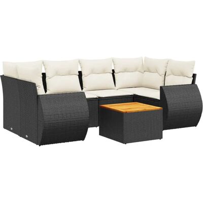 vidaXL 7-tlg. Garten-Sofagarnitur Beige Poly Rattan vidaXL 7-tlg. Garten-Sofagarnitur Beige Poly Rattan