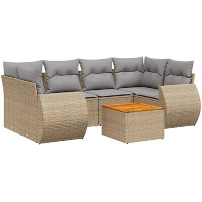 vidaXL Gartenmöbel-Set - Beige, Modular, Wasserfest vidaXL Gartenmöbel-Set - Beige, Modular, Wasserfest