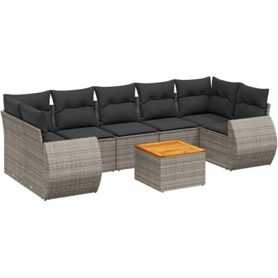 VidaXL Gartenmöbel-Set - Grau, Modular, UV-beständig VidaXL Gartenmöbel-Set - Grau, Modular, UV-beständig
