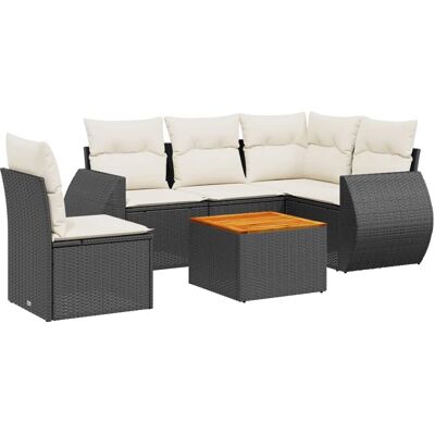 VidaXL Gartenset - Schwarz, Modular, Wetterbeständig VidaXL Gartenset - Schwarz, Modular, Wetterbeständig