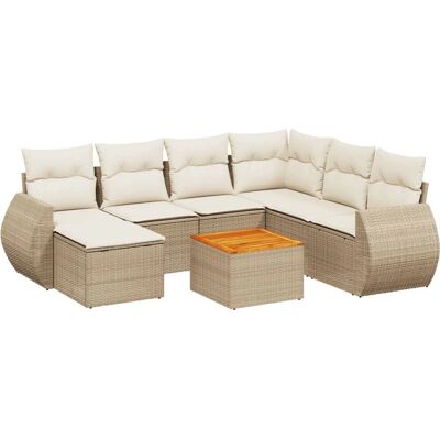 vidaXL Gartenmöbel-Set - Langlebiges PE-Rattan, Modular, Wasserdichte Aufbewahrung vidaXL Gartenmöbel-Set - Langlebiges PE-Rattan, Modular, Wasserdichte Aufbewahrung