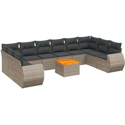 vidaXL 3257509 Gartenmöbel-Set - Gartensofa mit Kissen Beige vidaXL 3257509 Gartenmöbel-Set - Gartensofa mit Kissen Beige