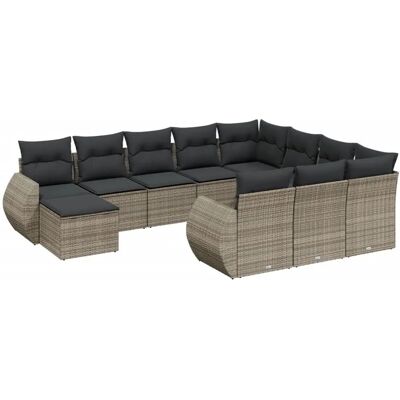 vidaXL 11-tlg. Garten-Sofagarnitur mit Kissen - Gartenmöbel vidaXL 11-tlg. Garten-Sofagarnitur mit Kissen - Gartenmöbel