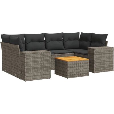 VidaXL Gartenmöbelset - Grau - Langlebig, Modular, UV-beständig VidaXL Gartenmöbelset - Grau - Langlebig, Modular, UV-beständig