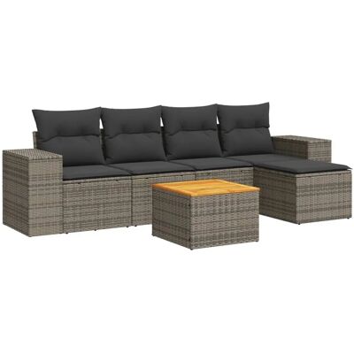 VidaXL Gartenmöbel-Set - Modular, UV-beständig, Grau VidaXL Gartenmöbel-Set - Modular, UV-beständig, Grau