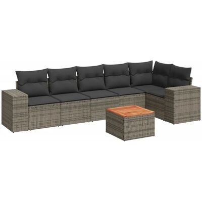 vidaXL Outdoor Möbel-Set - Langlebiges Poly Rattan, Modular, mit Kissen vidaXL Outdoor Möbel-Set - Langlebiges Poly Rattan, Modular, mit Kissen