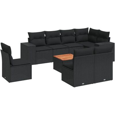 VidaXL 3257812 Gartemöbel-Set - Schwarz VidaXL 3257812 Gartemöbel-Set - Schwarz