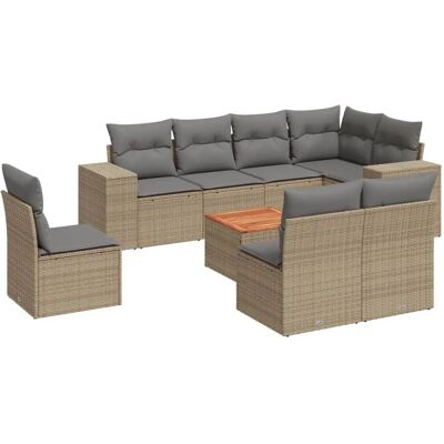 VidaXL Gartenmöbel-Set - Beige, Modular, UV-beständig VidaXL Gartenmöbel-Set - Beige, Modular, UV-beständig