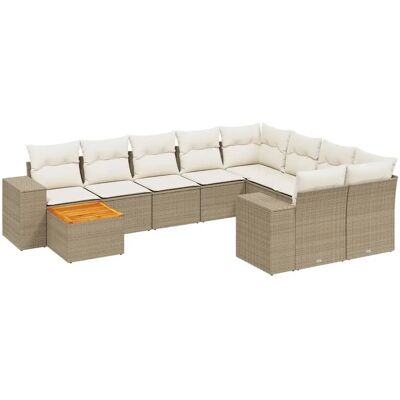 VidaXL Gartenmöbel-Set - Beige, Modular, UV-beständig VidaXL Gartenmöbel-Set - Beige, Modular, UV-beständig