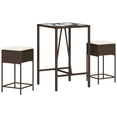 VidaXL Outdoermöbel-Set - Langlebiges PE Rattan, Stilvolle Gartendekoration VidaXL Outdoermöbel-Set - Langlebiges PE Rattan, Stilvolle Gartendekoration
