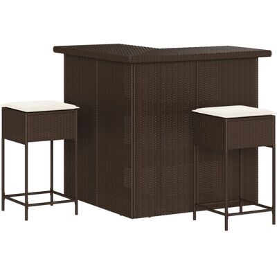 vidaXL Gartenbar-Set mit Kissen - Outdoor Möbel vidaXL Gartenbar-Set mit Kissen - Outdoor Möbel