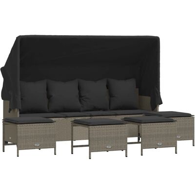 vidaXL Gartenmöbel-Set - Langlebiges Poly-Rattan - 4-5 Plätze vidaXL Gartenmöbel-Set - Langlebiges Poly-Rattan - 4-5 Plätze