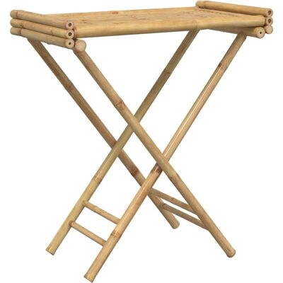 vidaXL Folding Tray Table Bamboo - Tray Table vidaXL Folding Tray Table Bamboo - Tray Table
