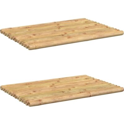 vidaXL Bambus Badevægtæt 2 stk. 50x35 cm Skridsikre Badevægtæpper vidaXL Bambus Badevægtæt 2 stk. 50x35 cm Skridsikre Badevægtæpper
