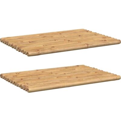 vidaXL Bademåtter Skridsikre badeværelses måtter 2 stk 70x50 cm - Badeværelses måtter vidaXL Bademåtter Skridsikre badeværelses måtter 2 stk 70x50 cm - Badeværelses måtter