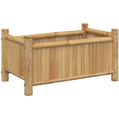 vidaXL Bamboe Plantbak 50x30x25 cm - Tuin Verhoogd Bed Buiten vidaXL Bamboe Plantbak 50x30x25 cm - Tuin Verhoogd Bed Buiten