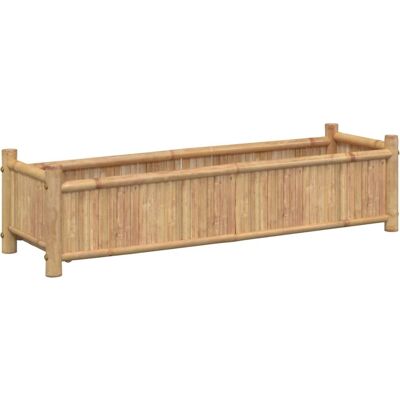 vidaXL Bamboe plantenbak 100x30x25cm & 100x40x150cm - Tuin vidaXL Bamboe plantenbak 100x30x25cm & 100x40x150cm - Tuin