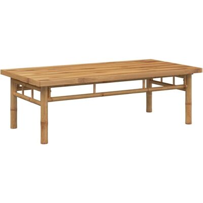 vidaXL Bamboe Salontafel - 110x55x35 cm - Stijlvolle bijzettafel voor woonkamer vidaXL Bamboe Salontafel - 110x55x35 cm - Stijlvolle bijzettafel voor woonkamer