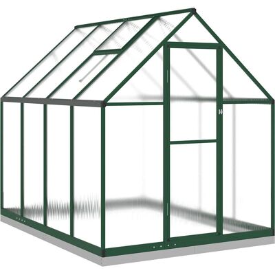 Serre vidaXL avec Base - Vert - 224x169x202 cm - Serre Serre vidaXL avec Base - Vert - 224x169x202 cm - Serre