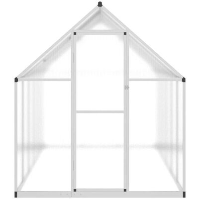 Serre vidaXL argentée 334x169x195 cm avec cadre de base Serre vidaXL argentée 334x169x195 cm avec cadre de base
