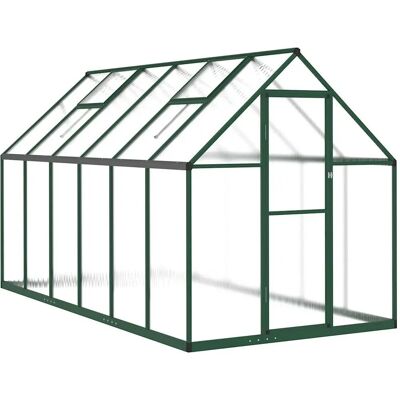 Serre vidaXL 334x169x195cm avec Fondation - Vert Serre vidaXL 334x169x195cm avec Fondation - Vert