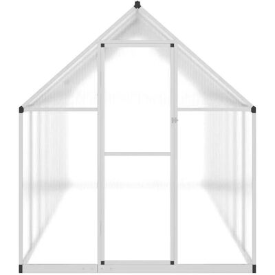 Serre avec cadre de base en aluminium argenté - Serre Serre avec cadre de base en aluminium argenté - Serre