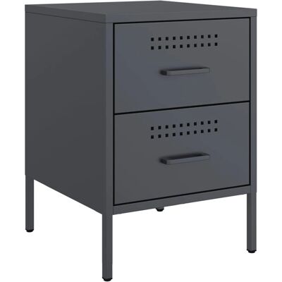 vidaXL 842927 Table de nuit - Table d'acier industrielle - Publicité vidaXL 842927 Table de nuit - Table d'acier industrielle - Publicité