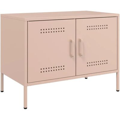 vidaXL TV Schrank Stahl 2 Stück - TV Möbel vidaXL TV Schrank Stahl 2 Stück - TV Möbel