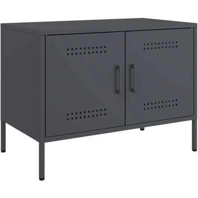 vidaXL Stalen Antraciet TV-kast - TV-eenheid Entertainment Center vidaXL Stalen Antraciet TV-kast - TV-eenheid Entertainment Center