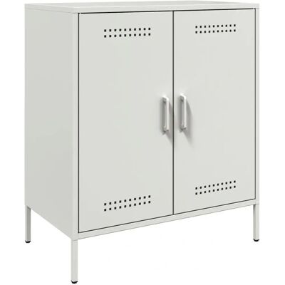 vidaXL 842981 Weißes Stahl-Sideboard - Sideboard vidaXL 842981 Weißes Stahl-Sideboard - Sideboard